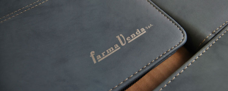 Stampa serigrafica su copertina agende