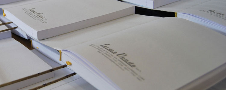 Stampa serigrafica su pagina interna agende